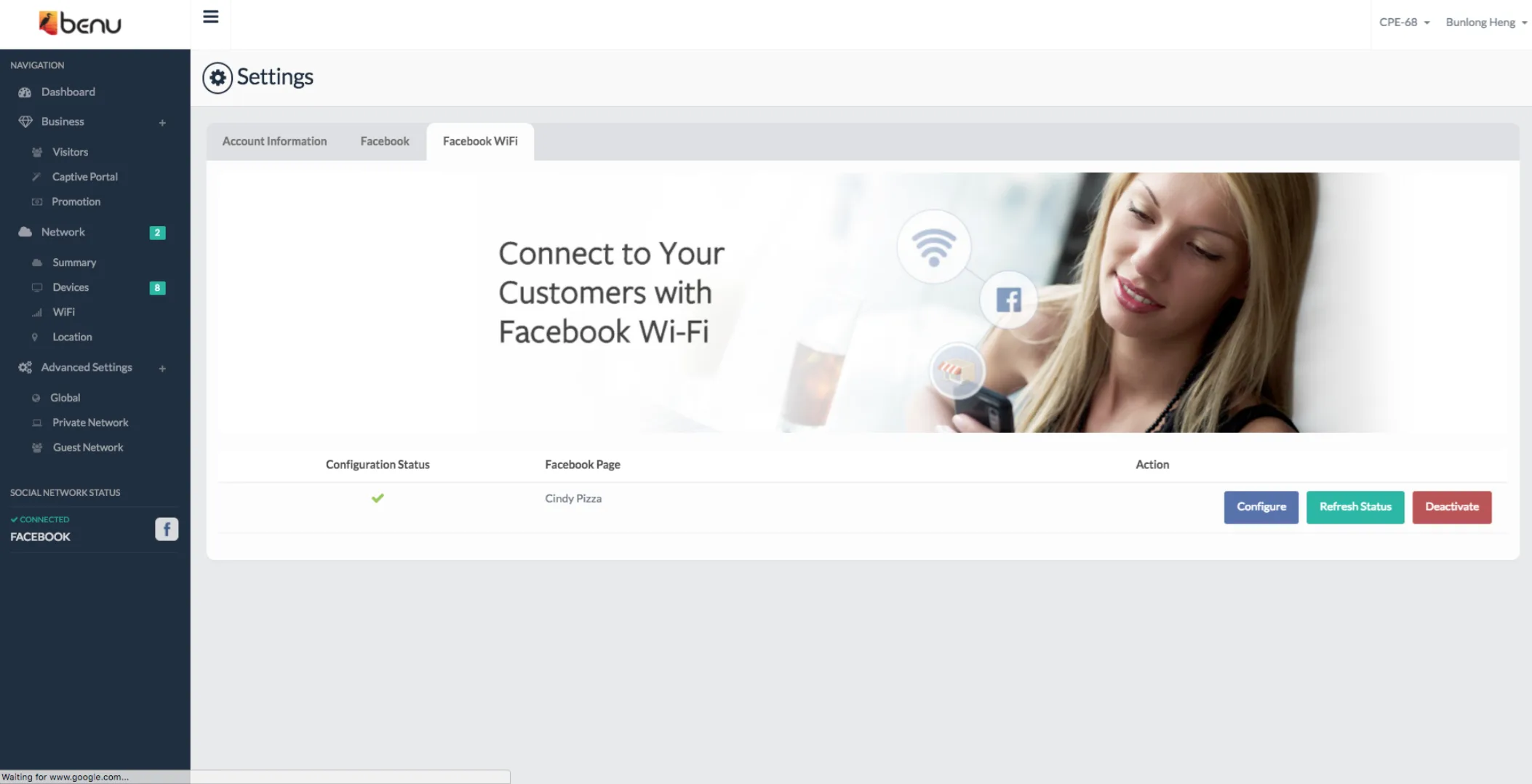 Facebook WiFi for Small Business Owner